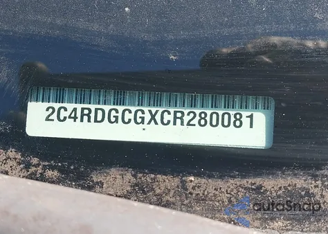 2012 Dodge Grand Caravan Sxt из США, поврежденный, VIN 2C4RDGCGXCR280081